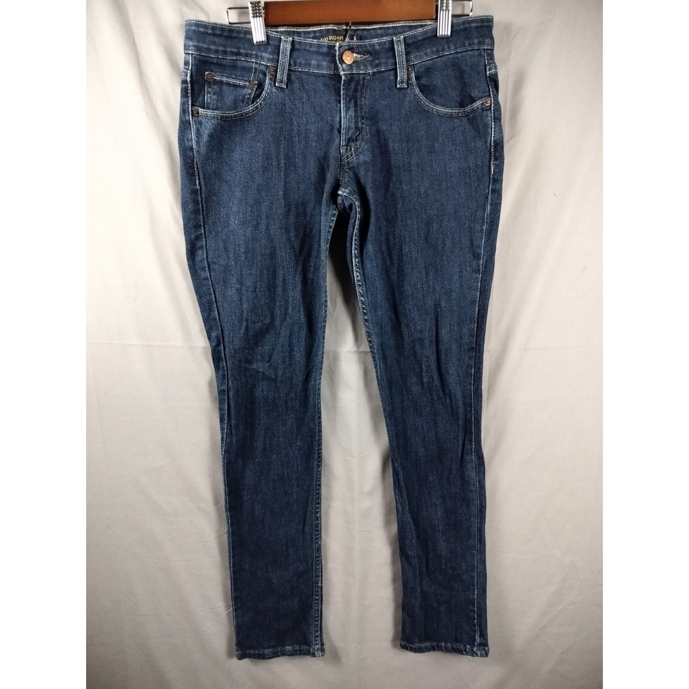 Levi 524 Jeans Womens 11 Medium Blue Too Superlow Skinny Denim Y2K Casual Style